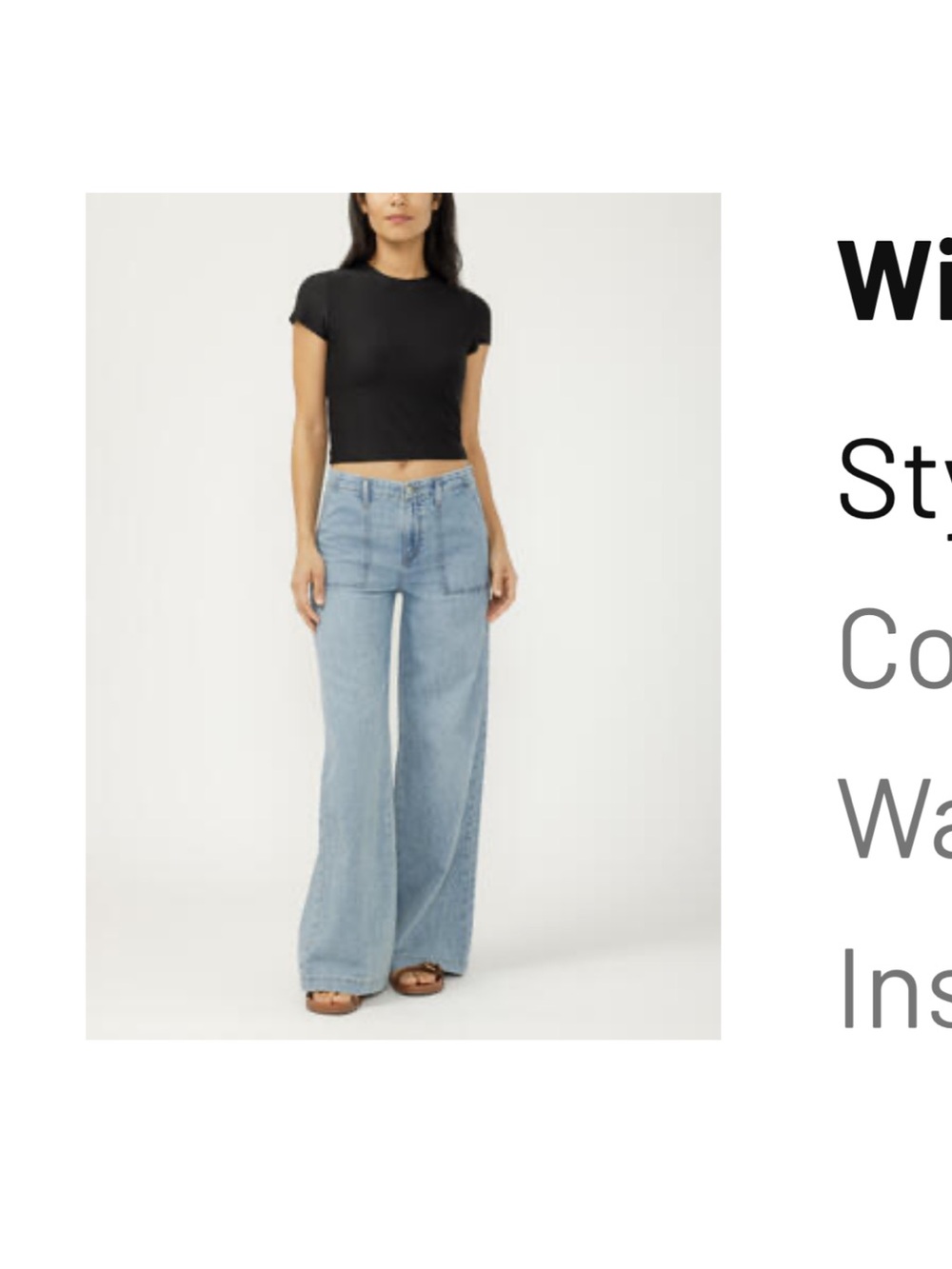 Silver Jeans Light Blue High-Rise Wide Leg Jeans